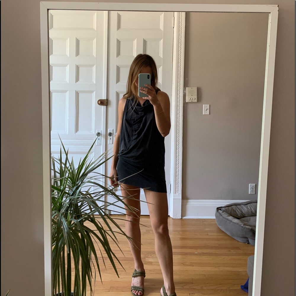Isabel marant staple mini dress in grey